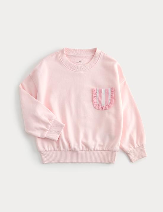 Cotton Rich Pocket Sweatshirt (2-10 Yrs)