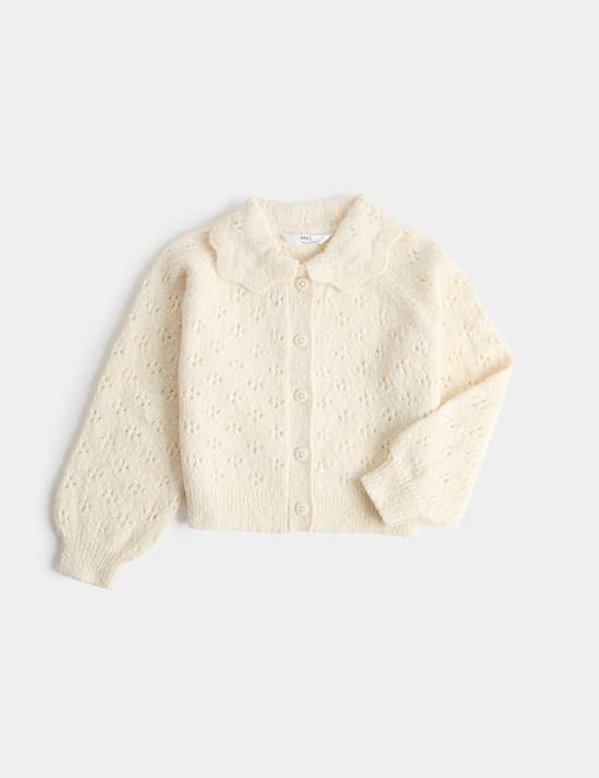 Cardigan en maille pointelle (du 2 au 8 ans)