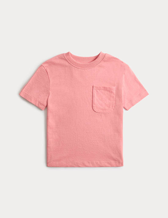 Pure Cotton Pocket T-Shirt (2-8 Yrs)