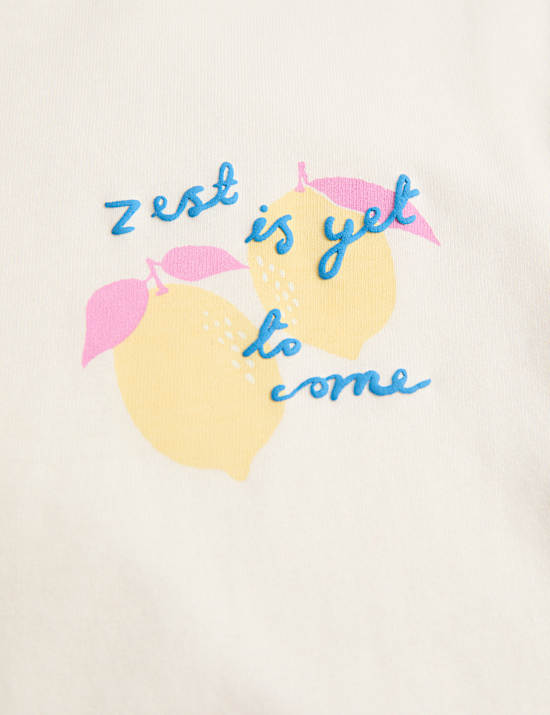 Pure Cotton Lemon T-Shirt (2-8 Yrs)