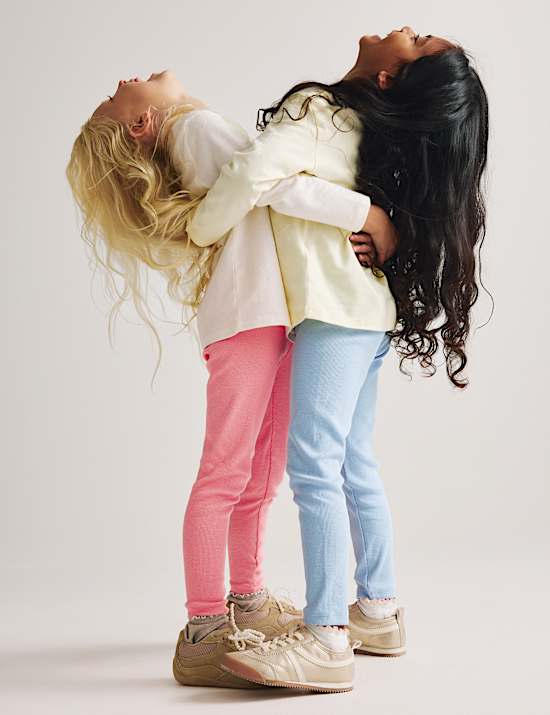 Set van 5 katoenrijke leggings (2-8 jaar)
