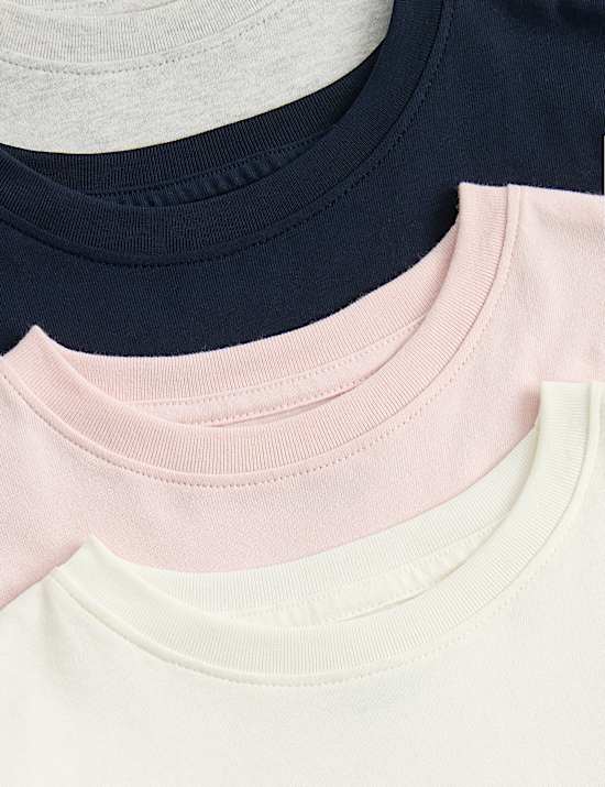 Lot de 5 t-shirts 100 % coton (du 2 au 8 ans)