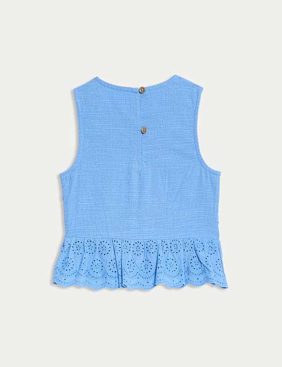 Pure Cotton Shirred Top (2-10 Yrs)