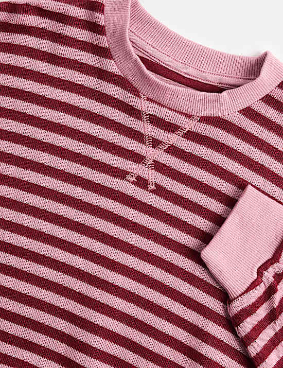 2 Piece Cotton Rich Cosy Striped Outfit (2-8 Yrs)