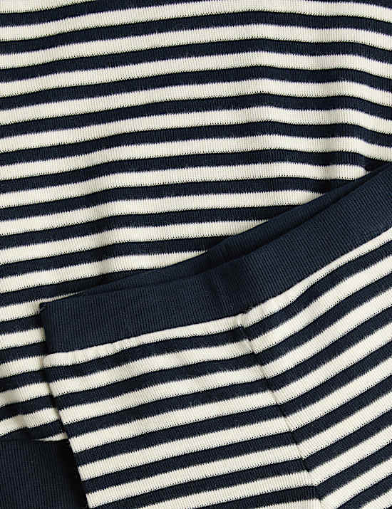 2 Piece Cotton Rich Cosy Striped Outfit (2-8 Yrs)