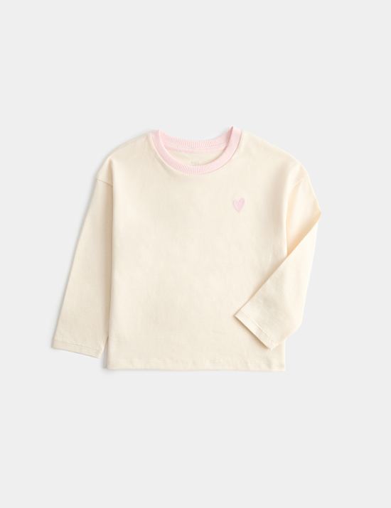 Pure Cotton Embroidered Top (2-8 Yrs)