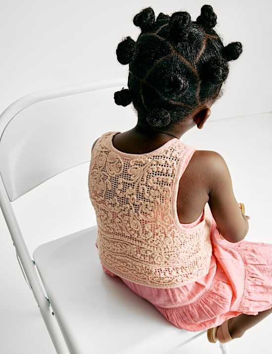 Pure Cotton Woven Dress (2-8 Yrs)