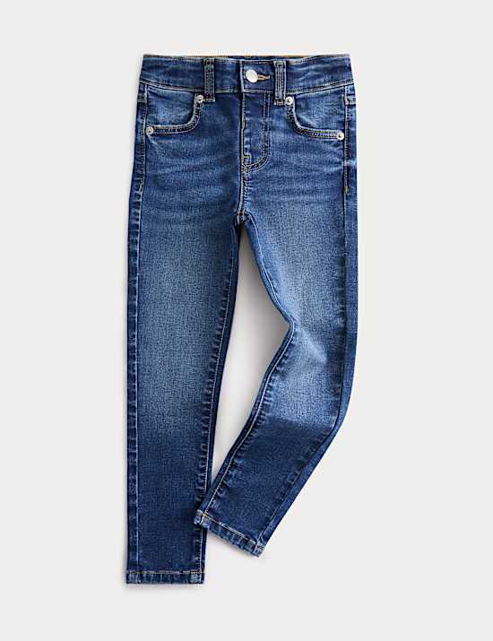 Skinny Cotton Rich Faded Jeans (2-8 Yrs)