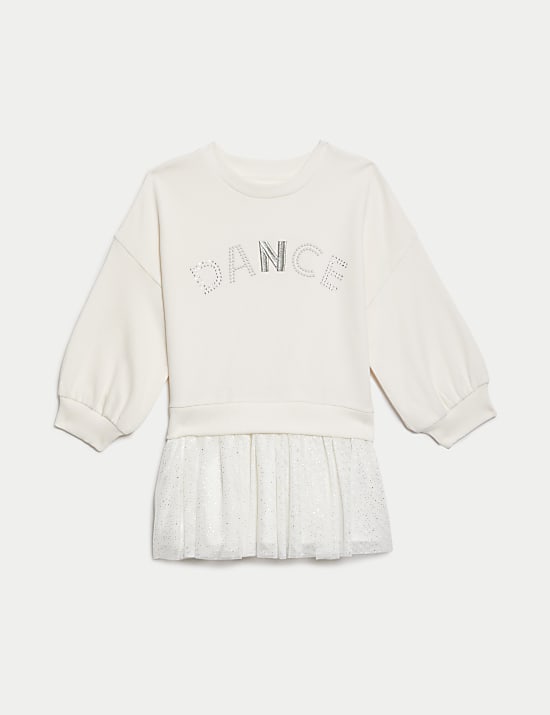 Robe en coton avec texte Danse (du 2 au 8 ans)