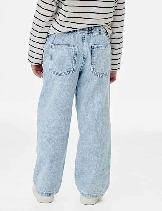 Jeans mit weitem Bein und elastischem Bund (2–8 J.)