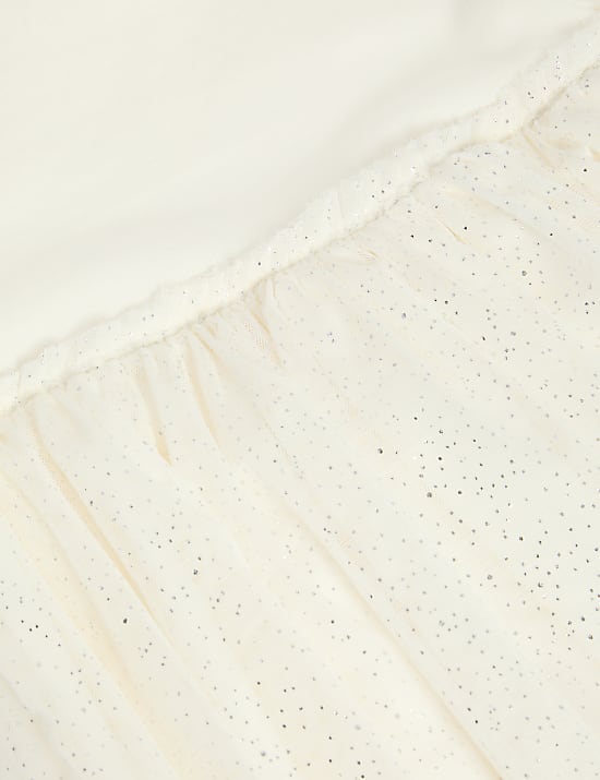 Cotton Rich Tulle Glitter Dress (1-8 Yrs)