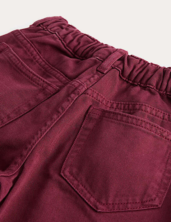 Pure Cotton Denim Barrel Leg Jeans (2-10 Yrs)