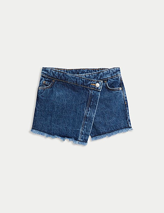 Pure Cotton Denim Skort (2-16 Yrs)