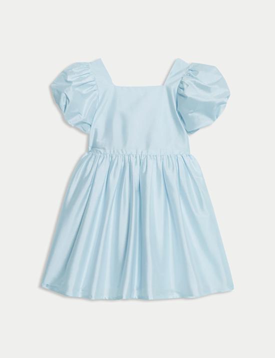 Taffeta Bow Dress (2-8 Yrs)