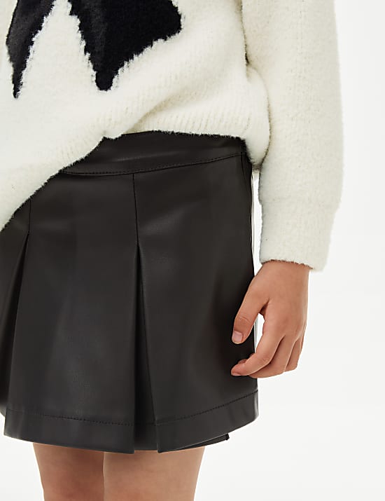 Faux Leather Skort (2-8 Yrs)