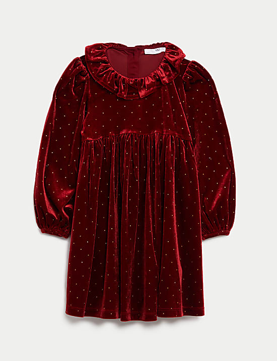 Sparkly Velvet Dress (1-8 Yrs)