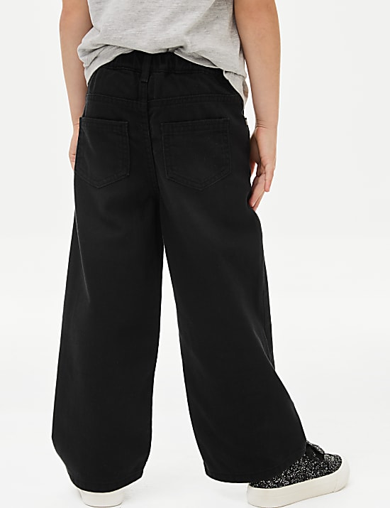 Jean denim coupe droite orné de strass (du 2 au 10 ans)