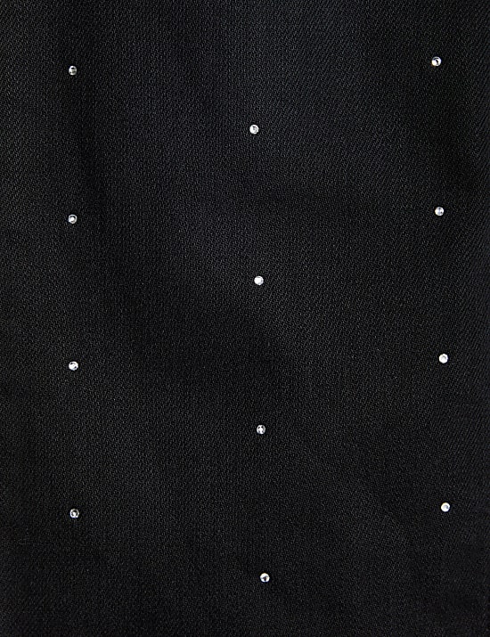 Jean denim coupe droite orné de strass (du 2 au 10 ans)