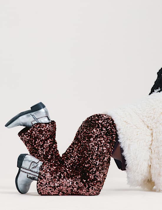 Sequin Kickflare Trousers
