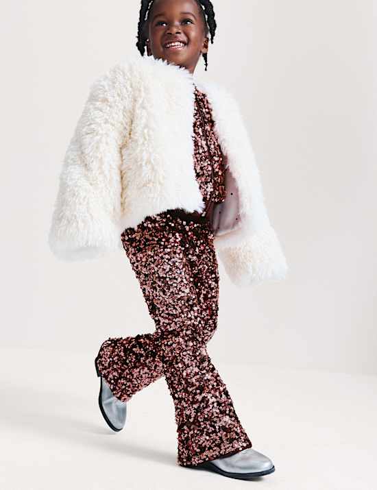 Sequin Kickflare Trousers