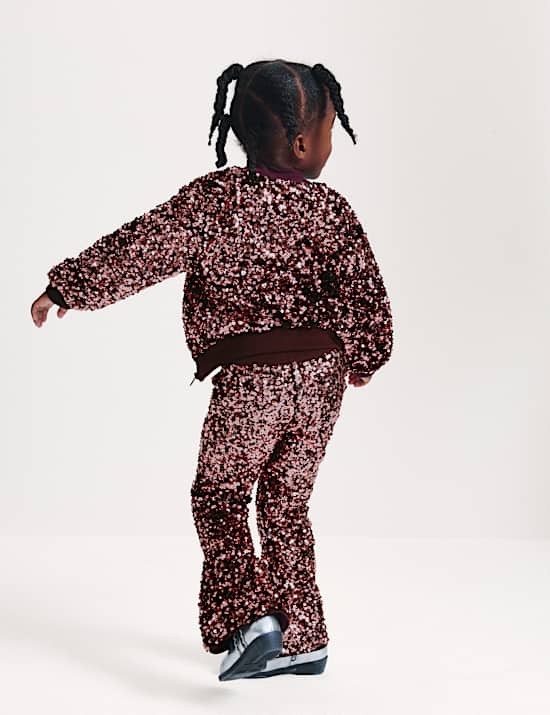 Sequin Kickflare Trousers