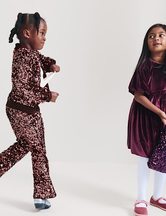 Sequin Kickflare Trousers