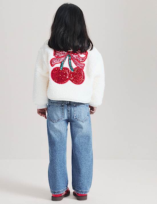 Denim Elasticated Straight Leg Jeans