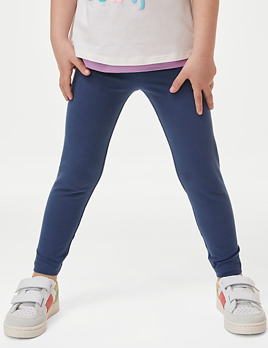 Κολάν χωρίς σχέδιο με υψηλή περιεκτικότητα σε βαμβάκι (2-8 ετών)