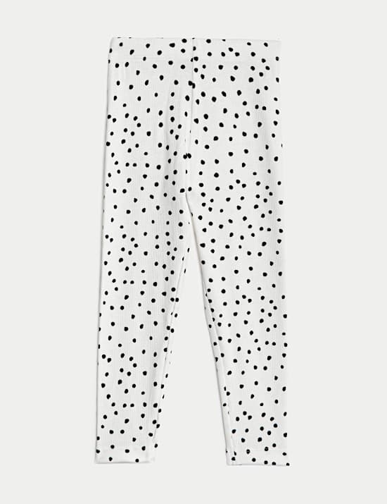 Cotton Rich Spotted Leggings (2-8 Yrs)