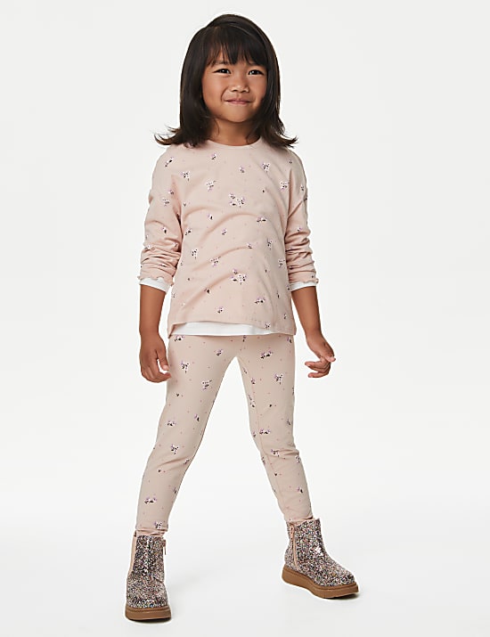 Κολάν με λουλουδάκια και υψηλή περιεκτικότητα σε βαμβάκι (2-8 ετών)