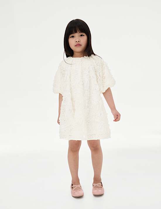 Mesh Floral Dress (2-8 Yrs)