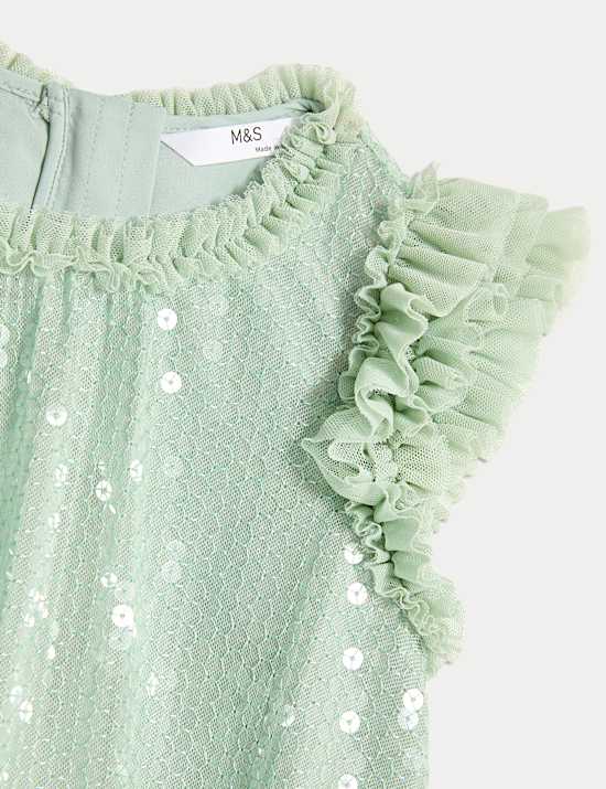 Robe ornée de sequins (du 2 au 8 ans)