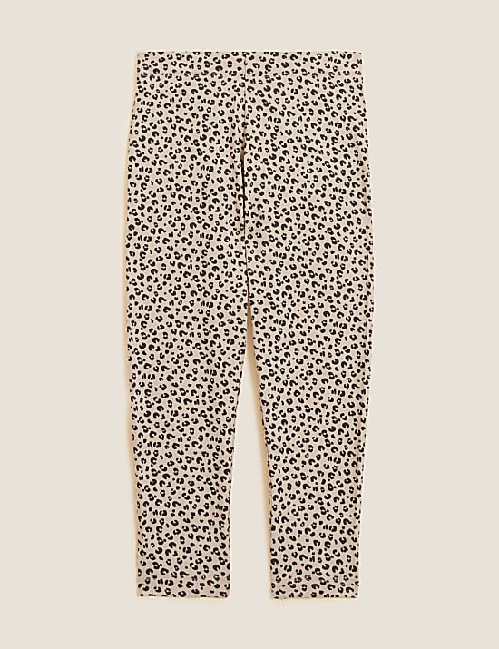 Cotton Rich Animal Print Leggings