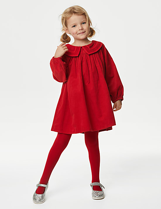 2pc Cotton Rich Corduroy Dress Outfit (2-8 Yrs)