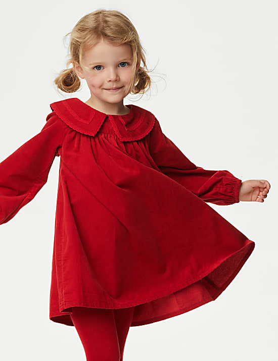 2pc Cotton Rich Corduroy Dress Outfit (2-8 Yrs)