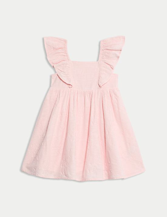 Pure Cotton Embroidered Dress (2-10 Yrs)