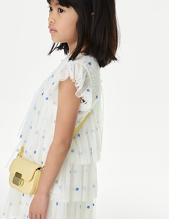 Embroidered Tulle Dress (2-16 Yrs)