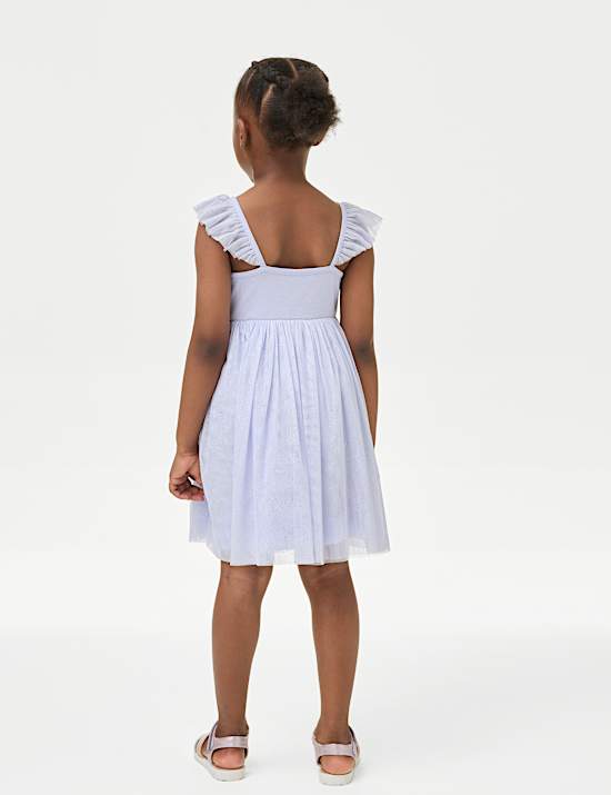 T&uuml;llkleid aus Baumwollmischgewebe (2&ndash;8 J.)