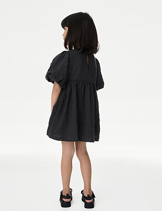 Pure Cotton Bow Dress (2-8 Yrs)