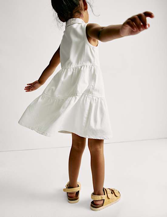 Denim Collared Dress (2-8 Yrs)