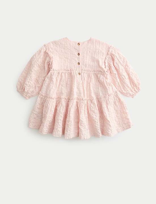 2pc Cotton Rich Tiered Dress with Scrunchie (2-8 Yrs)