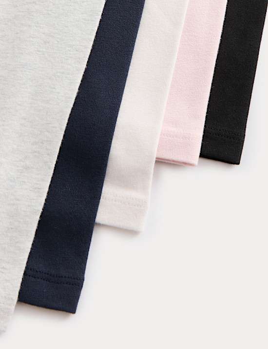 5pk Cotton Rich Leggings (2-8 Yrs)