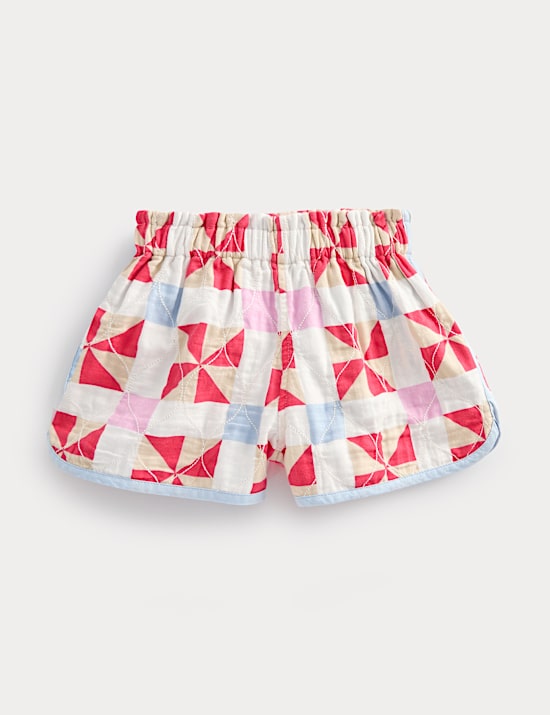 Pure Cotton Quilted Shorts (2-8 Yrs)