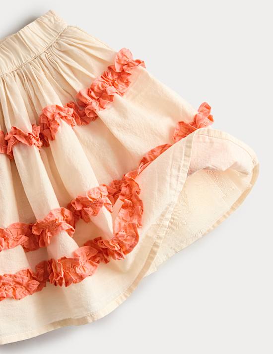 Pure Cotton Ruffle Skirt (2-10 Yrs)
