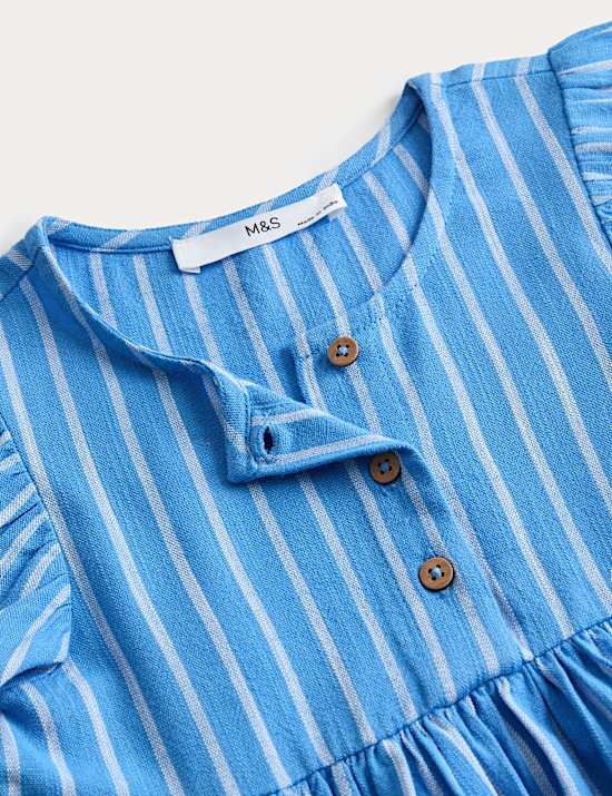 Proužkovan&eacute; &scaron;aty z čist&eacute; bavlny (2&ndash;10 let)