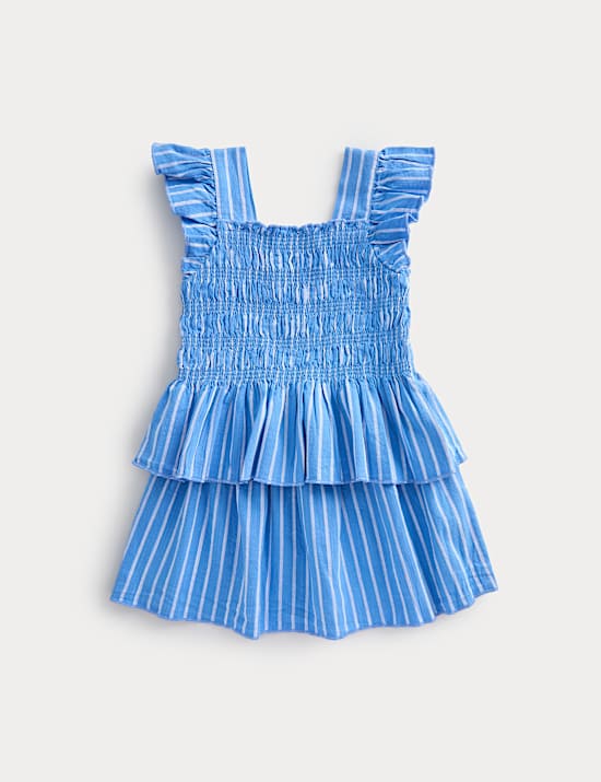 2 Piece Pure Cotton Shirred Outfit (2-8 Yrs)