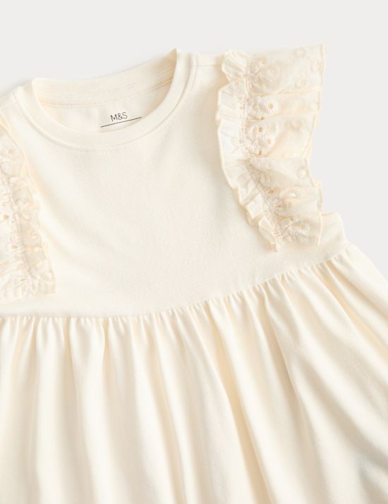 Cotton Rich Broderie Dress (2-8 Years)