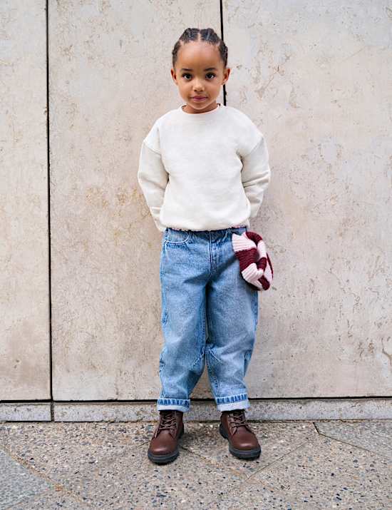 Denim Barrel Jeans (2-8 Yrs)