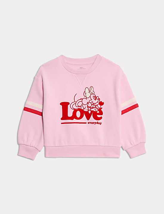 Cotton Rich Minnie Mouse&trade; Sweatshirt (2-8 Yrs)