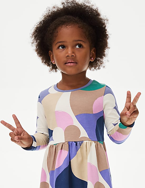 Robe 100 % coton avec imprim&eacute; (du 2 au 8 ans)